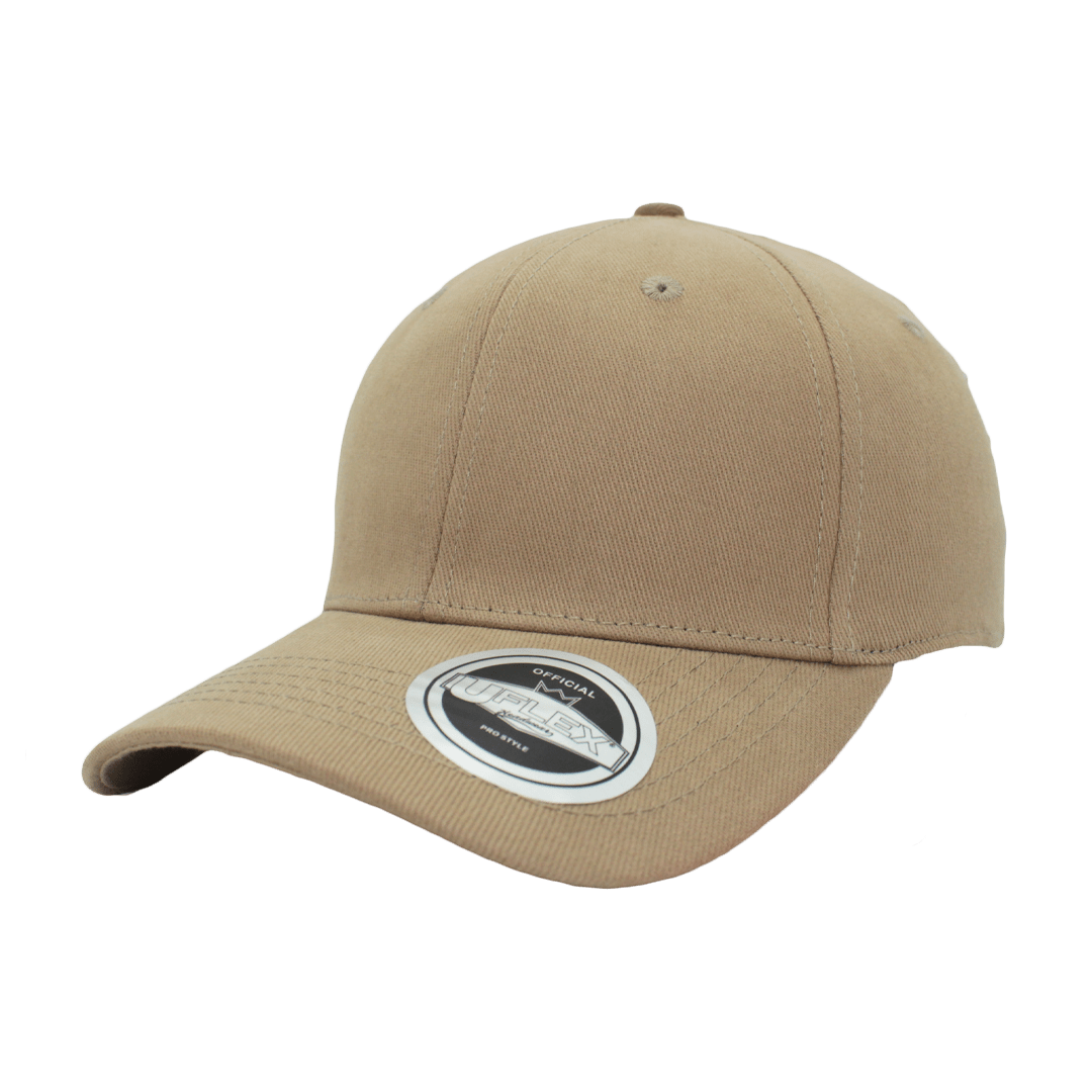 The-Cap-Company-Uflex-Prostyle-6-Panel-Fitted-Khaki