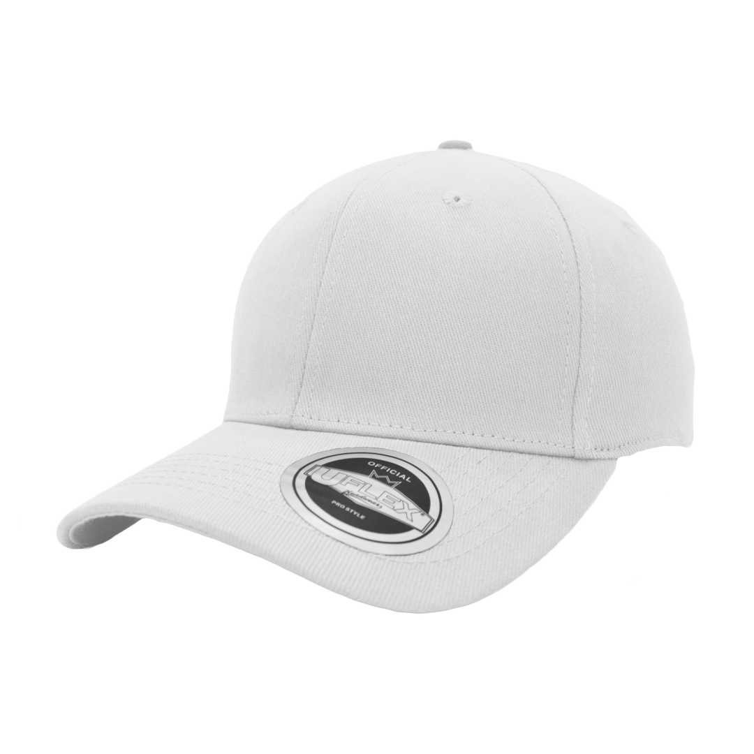 The-Cap-Company-Uflex-Prostyle-6-Panel-Fitted-White
