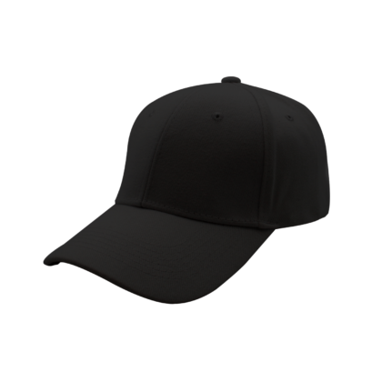 The-Cap-Company-6-Panel-Brushed-Cotton-Black