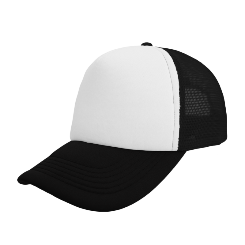 The-Cap-Company-Foam-Polysnap-Curved-Peak-Black-White