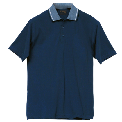 The-Cap-Company-Jacquard-Collar-Golfer-Shirt-Short-Sleeve-Navy