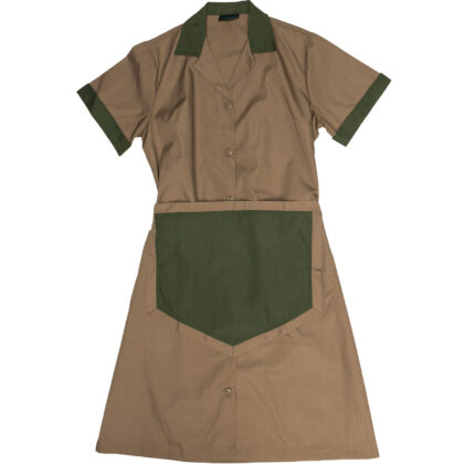 The-Cap-Company-Womens-Three-Piece-Housekeeping-Uniform-Khaki-Cedar-Green