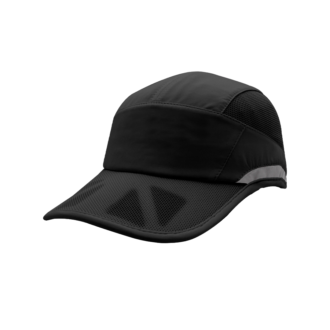 The-Cap-Company-Marathon-Reflective-Cap-Black