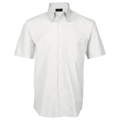 The-Cap-Company-Mens-Brushed-Cotton-Twill-Lounge-Short-Sleeve-White