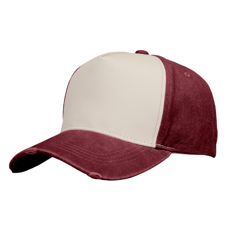 The-Cap-Company-Pigment-Washed-5-Panel-Maroon-Stone
