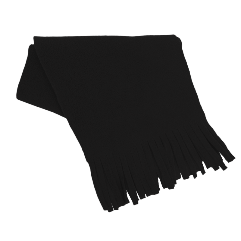 The-Cap-Company-Polar-Fleece-Tassel-Scarf-Black