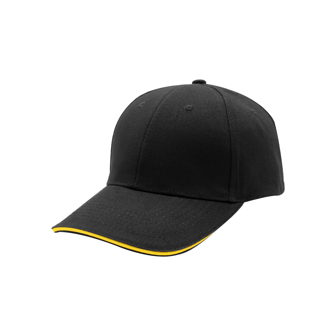 The-Cap-Company-Sandwich-Peak-Cap-Black-Yellow