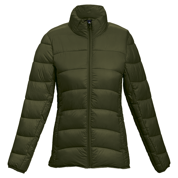Stratford Ladies Jacket in Olive – Lightweight, stylish outerwear with tailored fit and zip-up front