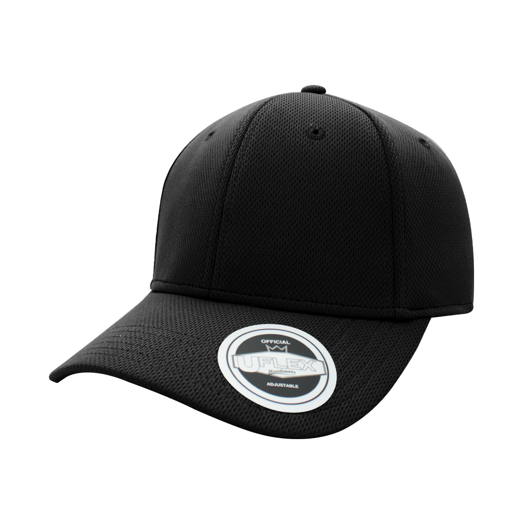 The-Cap-Company-Uflex-Poly-Recycled-Birdseye-Black