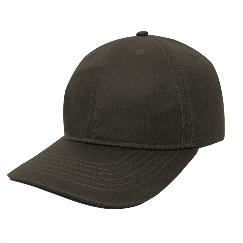 The-Cap-Company-Washed-Oil-Skin-6-Panel-Charcoal