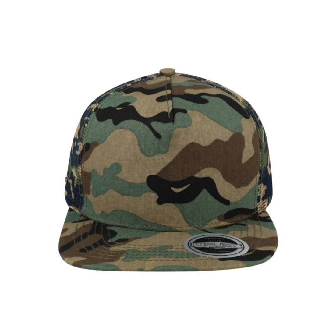 Uflex 5P Flat Peak Trucker Cap - Image 3