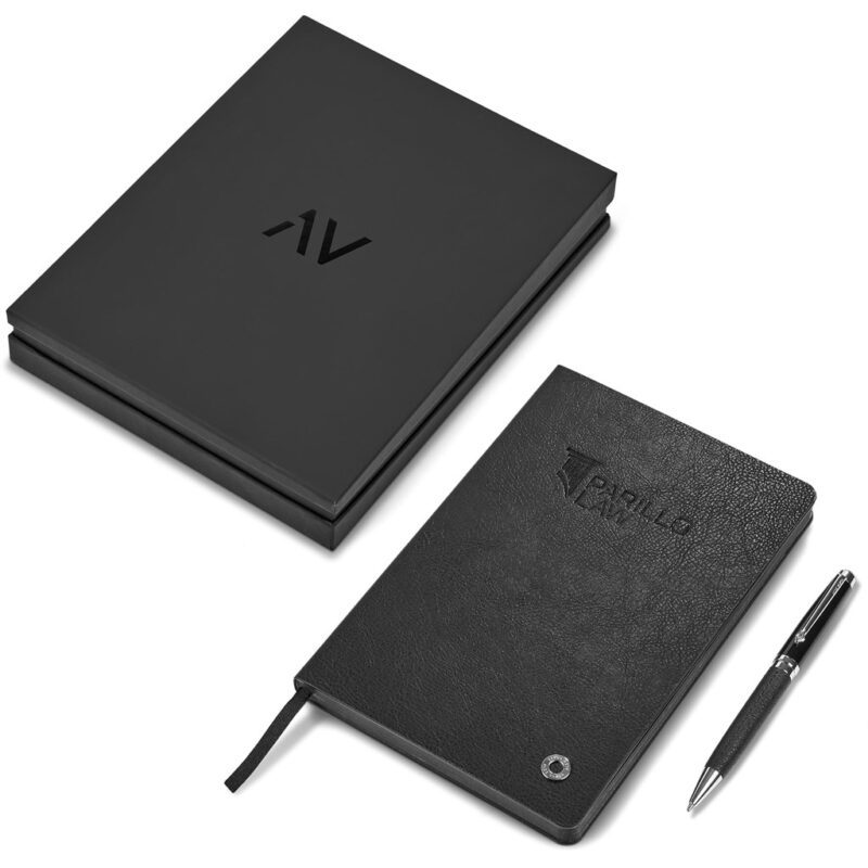 Alex Varga Corinthia Hard Cover Notebook & Pen Set - Image 6