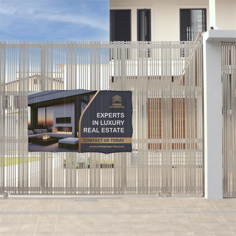 Sublimated Airtex Fabric Fence Banner 2m x 1.2m - Image 3