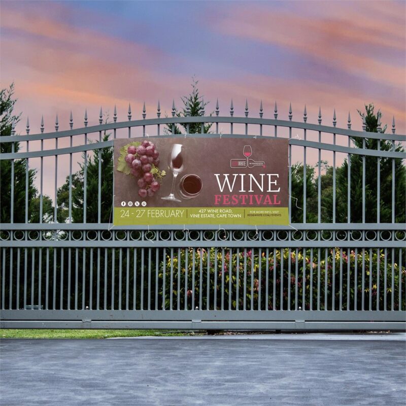 Sublimated Display Fabric Banner 2.45m x 1.2m - Image 3