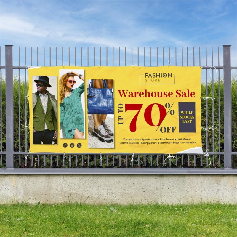 Sublimated Display Fabric Banner 3m x 1.5m - Image 3