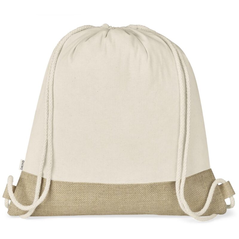 Okiyo Bijin Jute & Cotton Drawstring Bag - Image 2