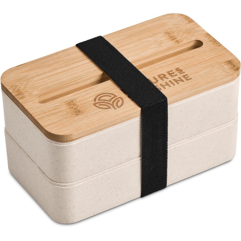 Okiyo Dura Wheat Straw & Bamboo Lunch Box Set - Image 4
