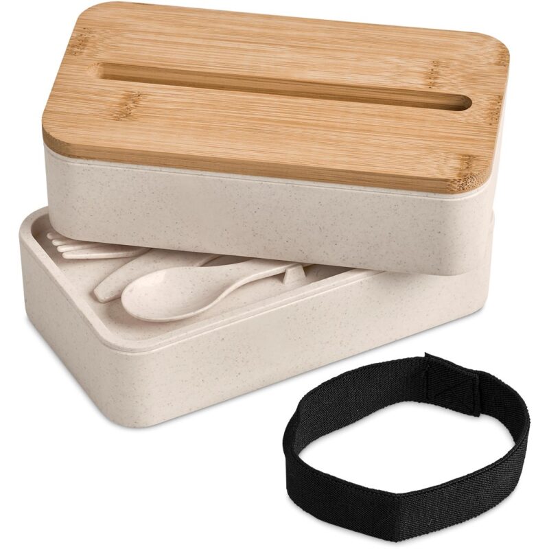 Okiyo Dura Wheat Straw & Bamboo Lunch Box Set - Image 8