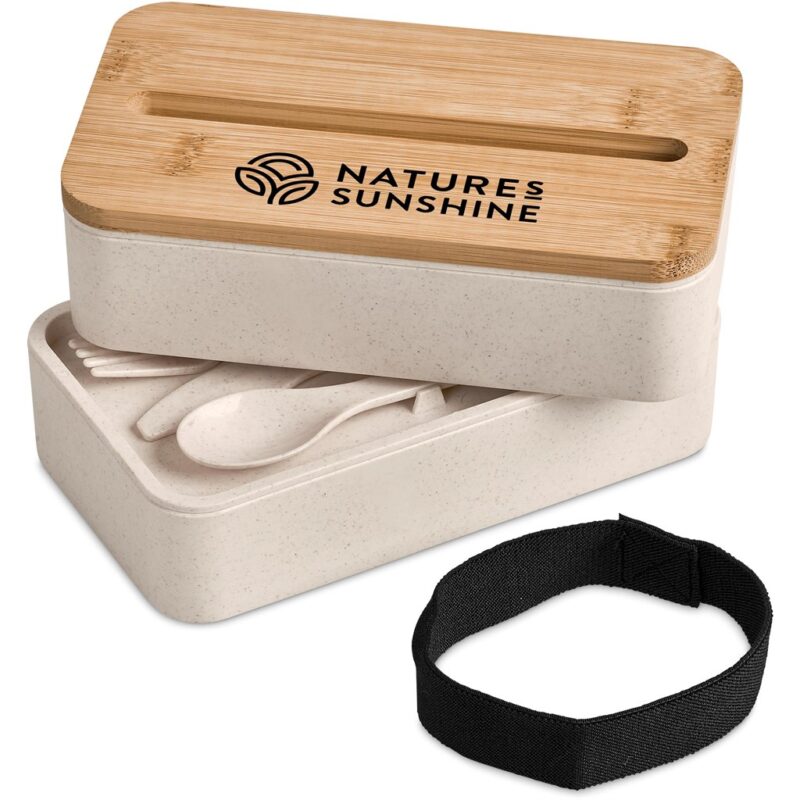 Okiyo Dura Wheat Straw & Bamboo Lunch Box Set - Image 9