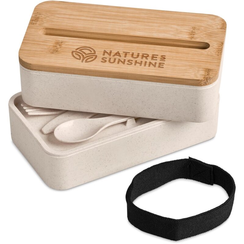 Okiyo Dura Wheat Straw & Bamboo Lunch Box Set - Image 7