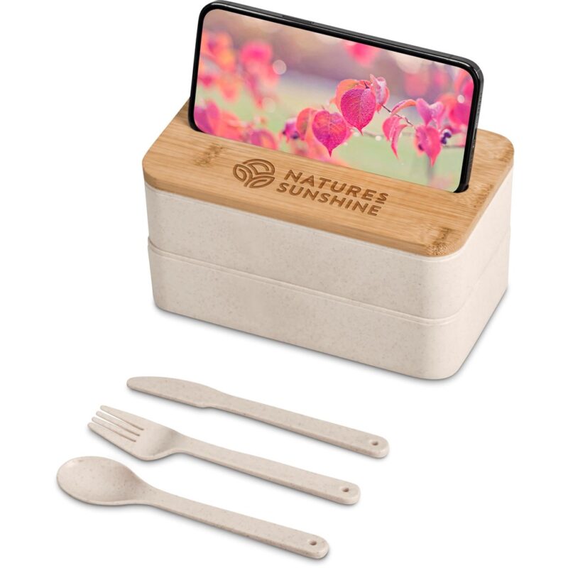 Okiyo Dura Wheat Straw & Bamboo Lunch Box Set - Image 16