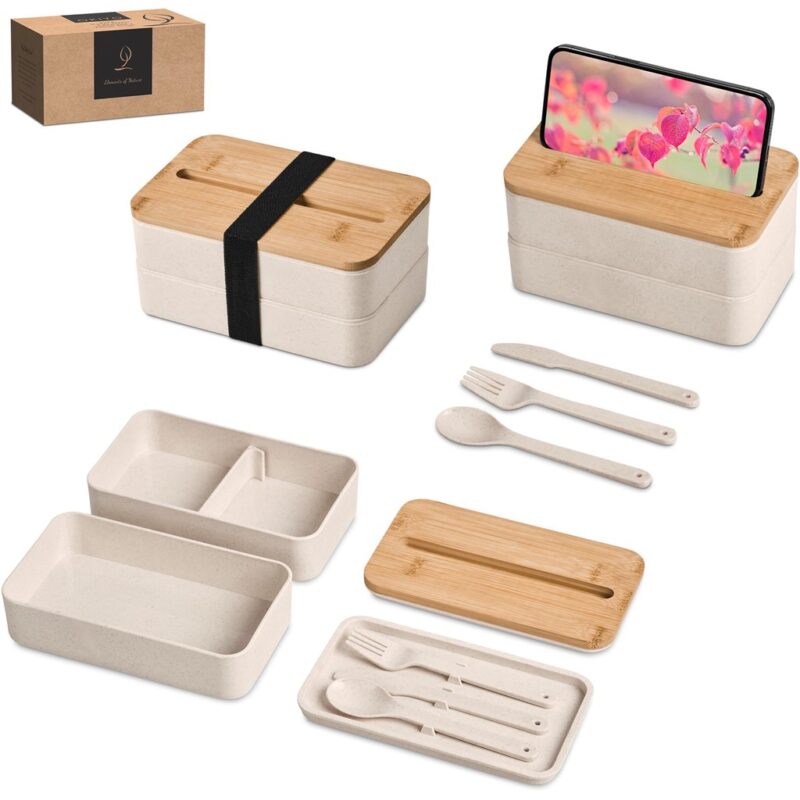 Okiyo Dura Wheat Straw & Bamboo Lunch Box Set - Image 24