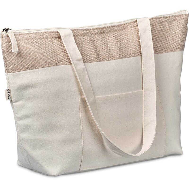 Okiyo Arshi Cotton & Jute 12 Can Lunch Cooler - Image 5