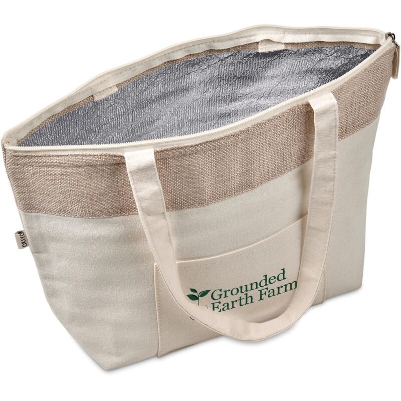 Okiyo Arshi Cotton & Jute 12 Can Lunch Cooler - Image 8