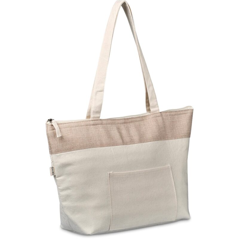Okiyo Arshi Cotton & Jute 12 Can Lunch Cooler - Image 12