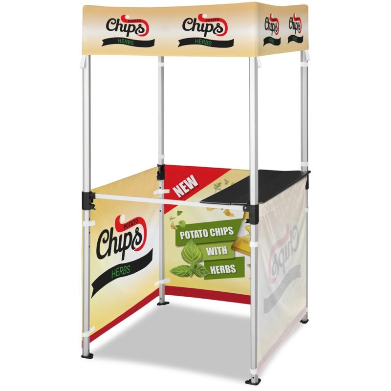 Ovation Sublimated Gazebo 1m X 1m Kiosk - 3 Half-Wall Skins - Image 38