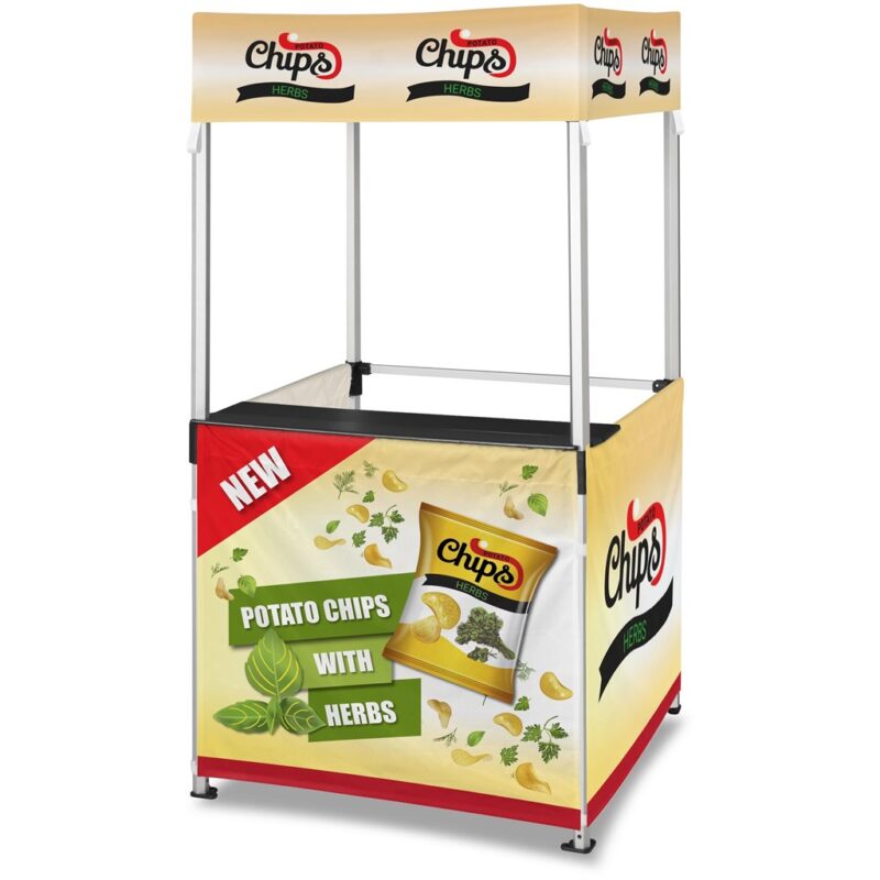 Ovation Sublimated Gazebo 1m X 1m Kiosk - 3 Half-Wall Skins - Image 40