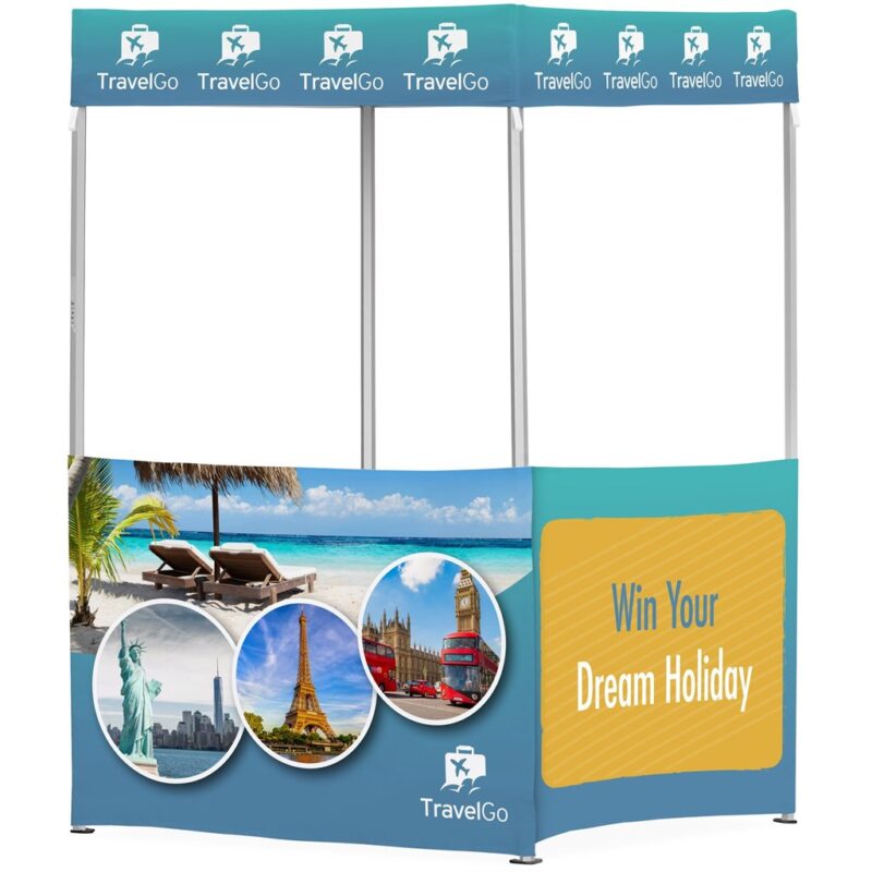 Ovation Sublimated Gazebo 1.5m X 1.5m - 2 Half-Wall Skins - Image 3