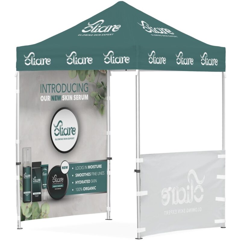 Ovation Sublimated Gazebo 2m X 2m - 1 Half-Wall Skin - 1 Full-Wall Skin - Image 3