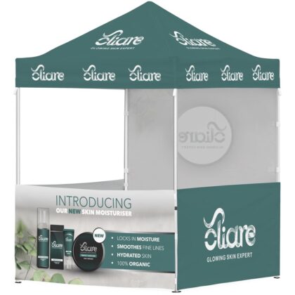 Ovation Sublimated Gazebo 2m X 2m - 3 Half-Wall Skins - 1 Full-Wall Skin
