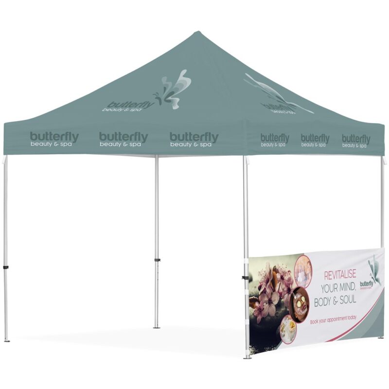 Ovation Sublimated Gazebo 3m X 3m - 1 Half-Wall Skin - Image 3
