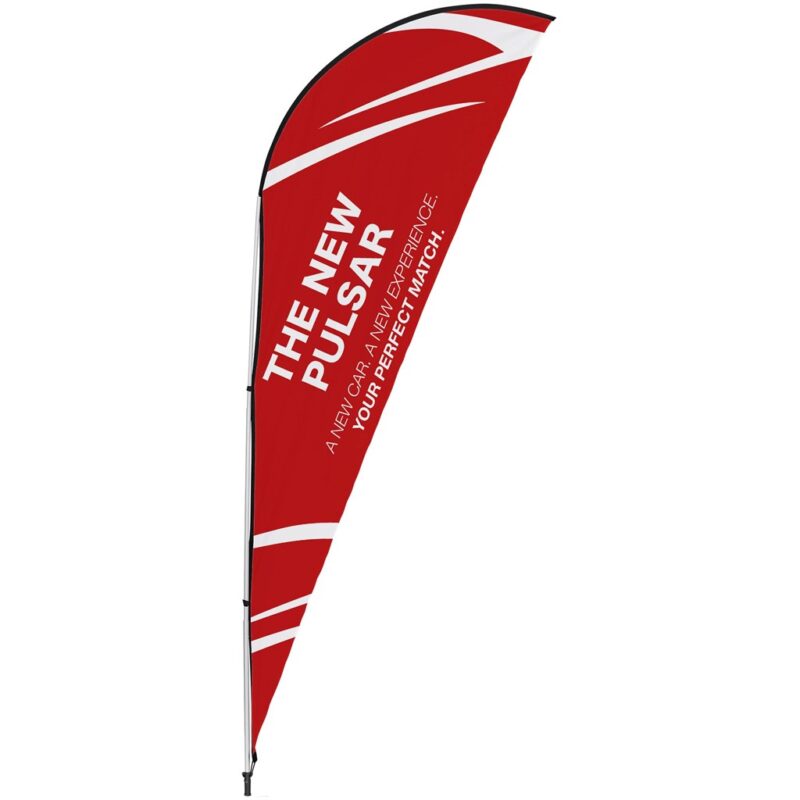 Legend 2M Sublimated Sharkfin Double-Sided Flying Banner - 1 complete unit - Image 2