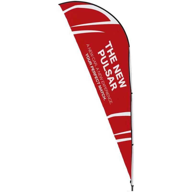 Legend 2M Sublimated Sharkfin Double-Sided Flying Banner - 1 complete unit - Image 4