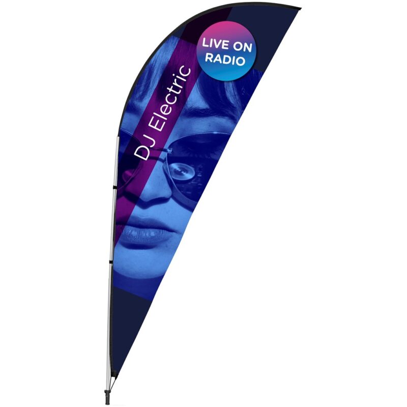 Legend 3M Sublimated Sharkfin Double-Sided Flying Banner - 1 complete unit - Image 2