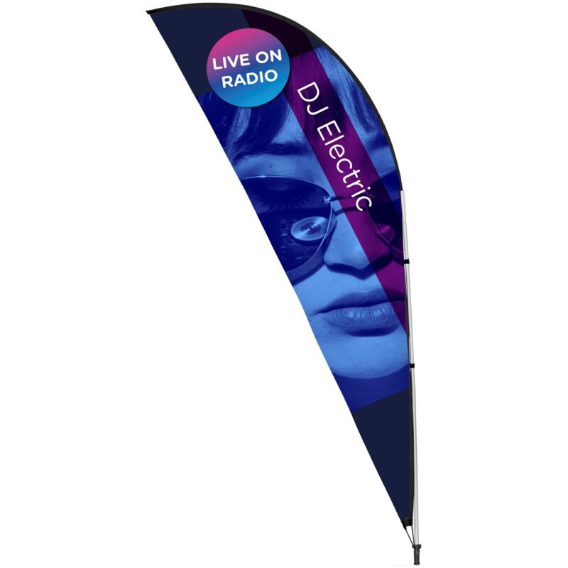 Legend 3M Sublimated Sharkfin Double-Sided Flying Banner - 1 complete unit - Image 4