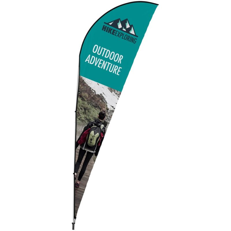 Legend 4M Sublimated Sharkfin Double-Sided Flying Banner - 1 complete unit - Image 2