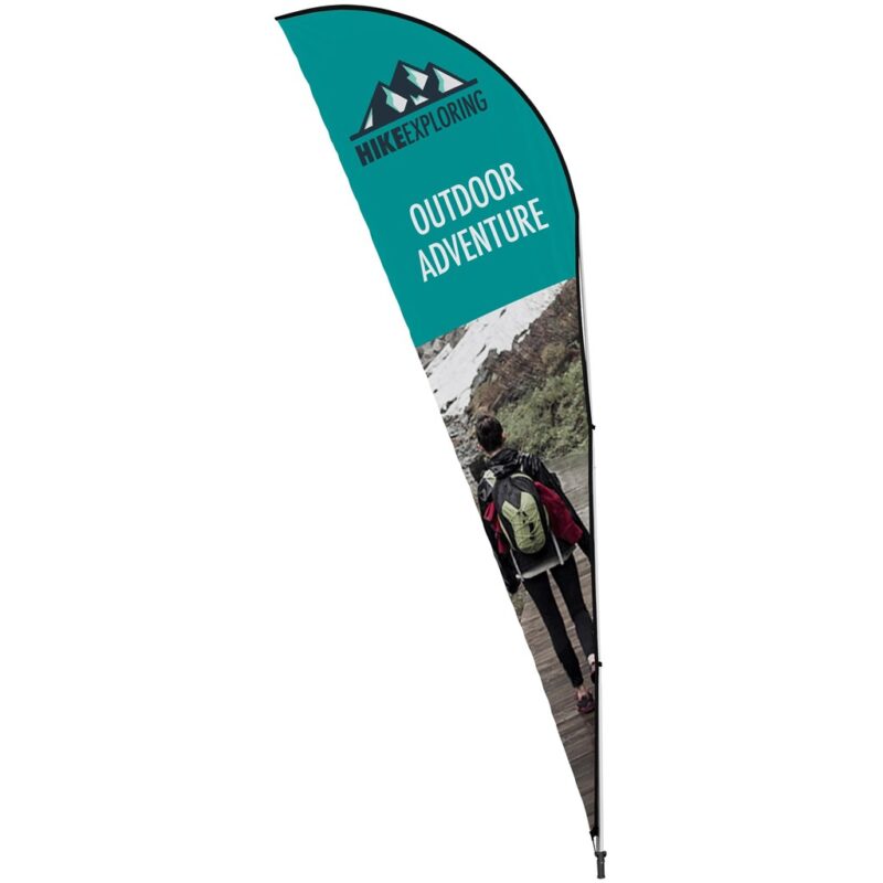 Legend 4M Sublimated Sharkfin Double-Sided Flying Banner - 1 complete unit - Image 4