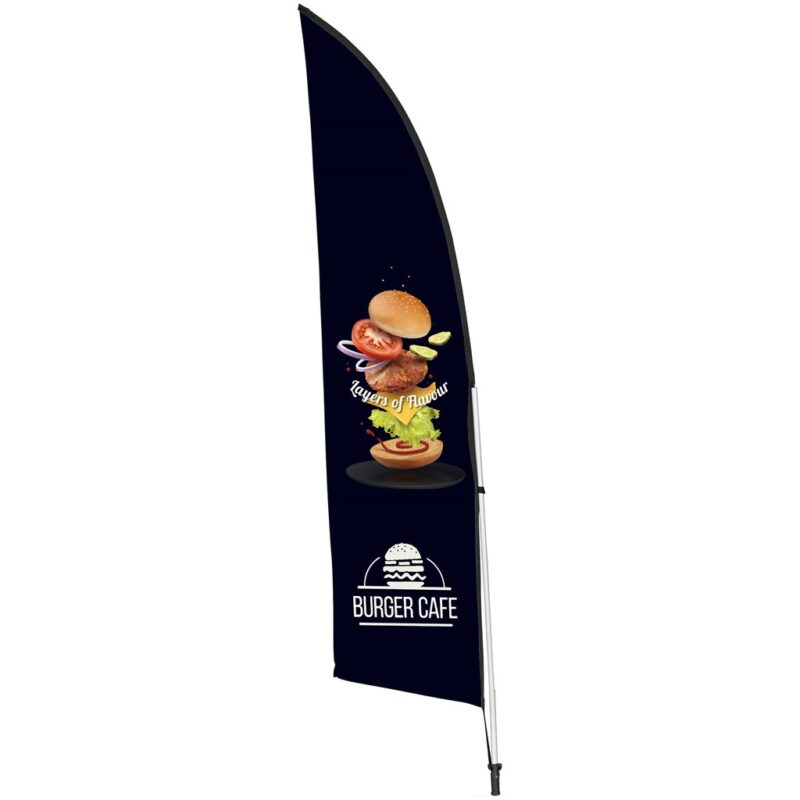 Legend 2M Sublimated Arcfin Double-Sided Flying Banner - 1 complete unit - Image 4