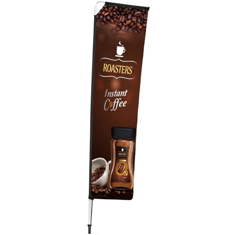 Legend 3M Sublimated Telescopic Double-Sided Flying Banner - 1 complete unit - Image 2