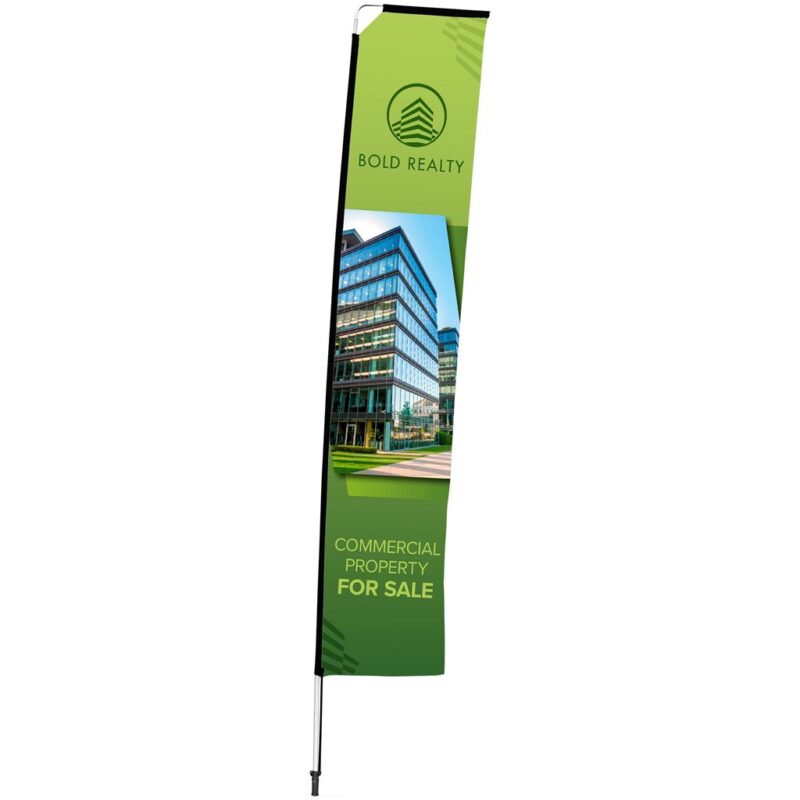 Legend 4M Sublimated Telescopic Double-Sided Flying Banner - 1 complete unit - Image 2