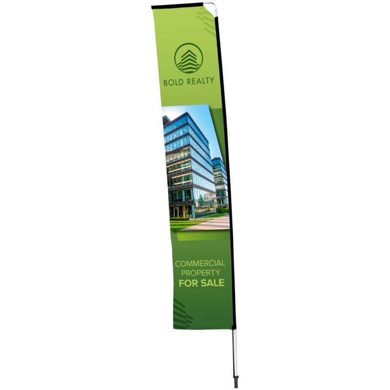 Legend 4M Sublimated Telescopic Double-Sided Flying Banner - 1 complete unit - Image 4