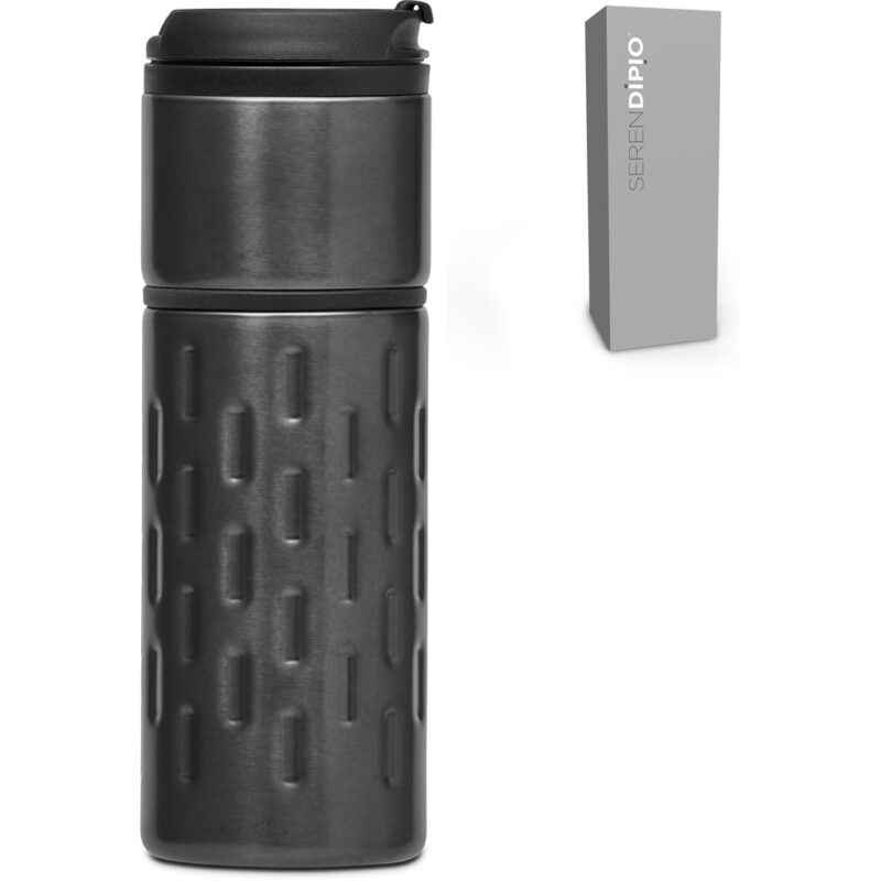Serendipio Binary Stainless Steel & Plastic Double-Wall Tumbler - 450ml - Image 6