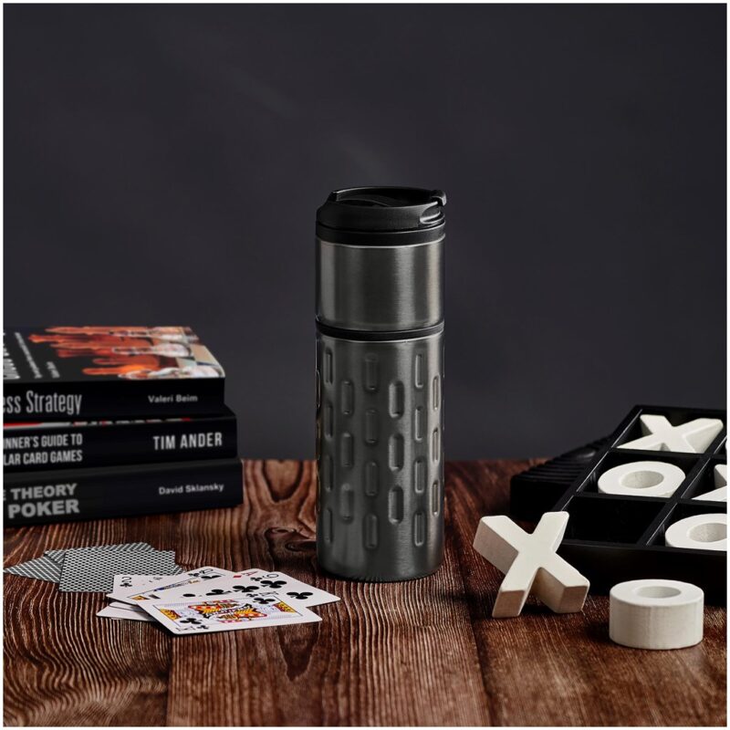 Serendipio Binary Stainless Steel & Plastic Double-Wall Tumbler - 450ml - Image 9