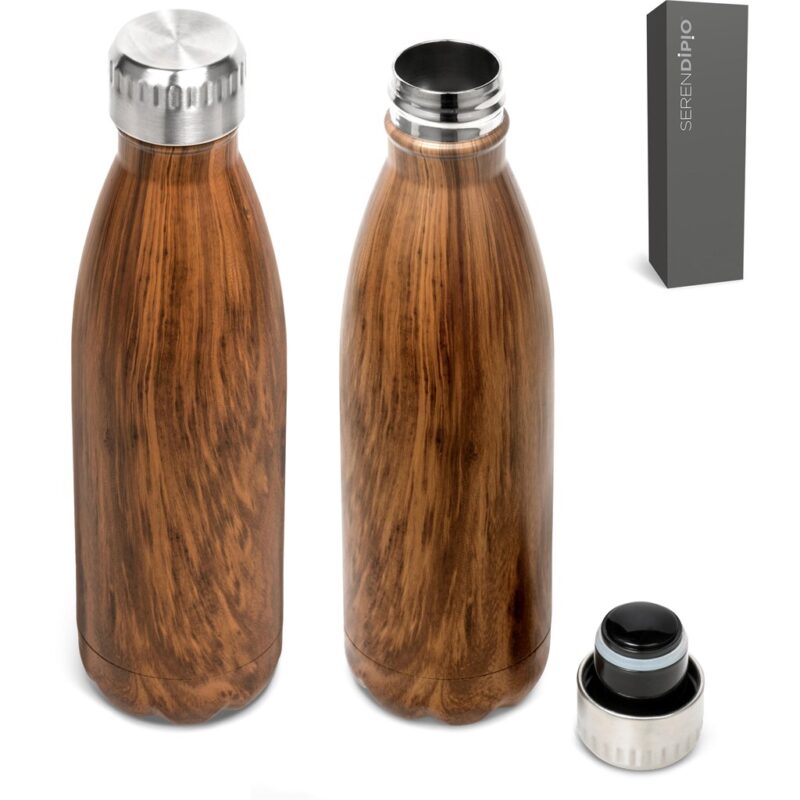 Serendipio Woodbury Stainless Steel Vacuum Water Bottle - 500ml - Image 3