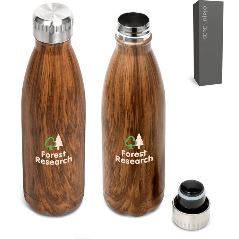 Serendipio Woodbury Stainless Steel Vacuum Water Bottle - 500ml - Image 2