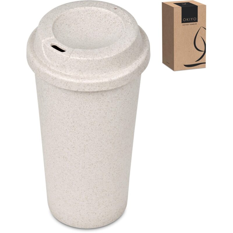 Okiyo Katagi Wheat Straw Double-Wall Tumbler – 450ml - Image 7